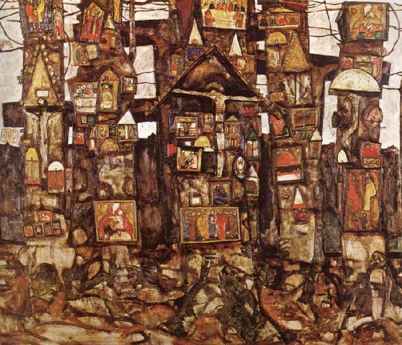 Egon Schiele Woodland Prayer China oil painting art